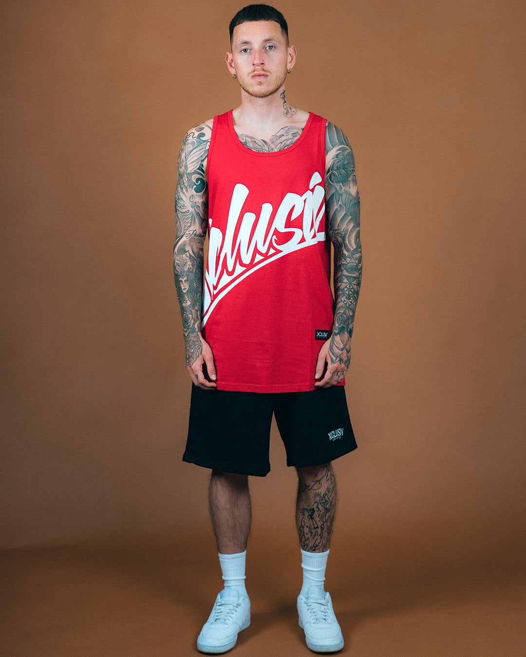 XCLUSIV SIGNATURE TANK TOP RED - Xclusiv Clothing Company