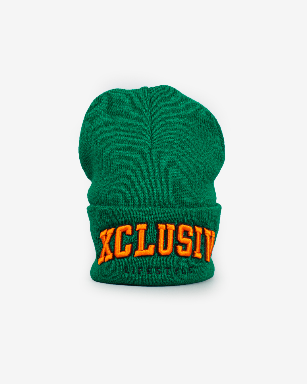 XCLUSIV GREEN VARSITY BEANIE - Xclusiv Clothing Company