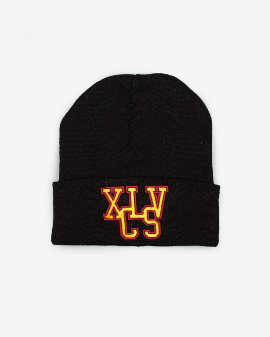 XCLUSIV BLACK AND YELLOW XCLSV BEANIE - Xclusiv Clothing Company