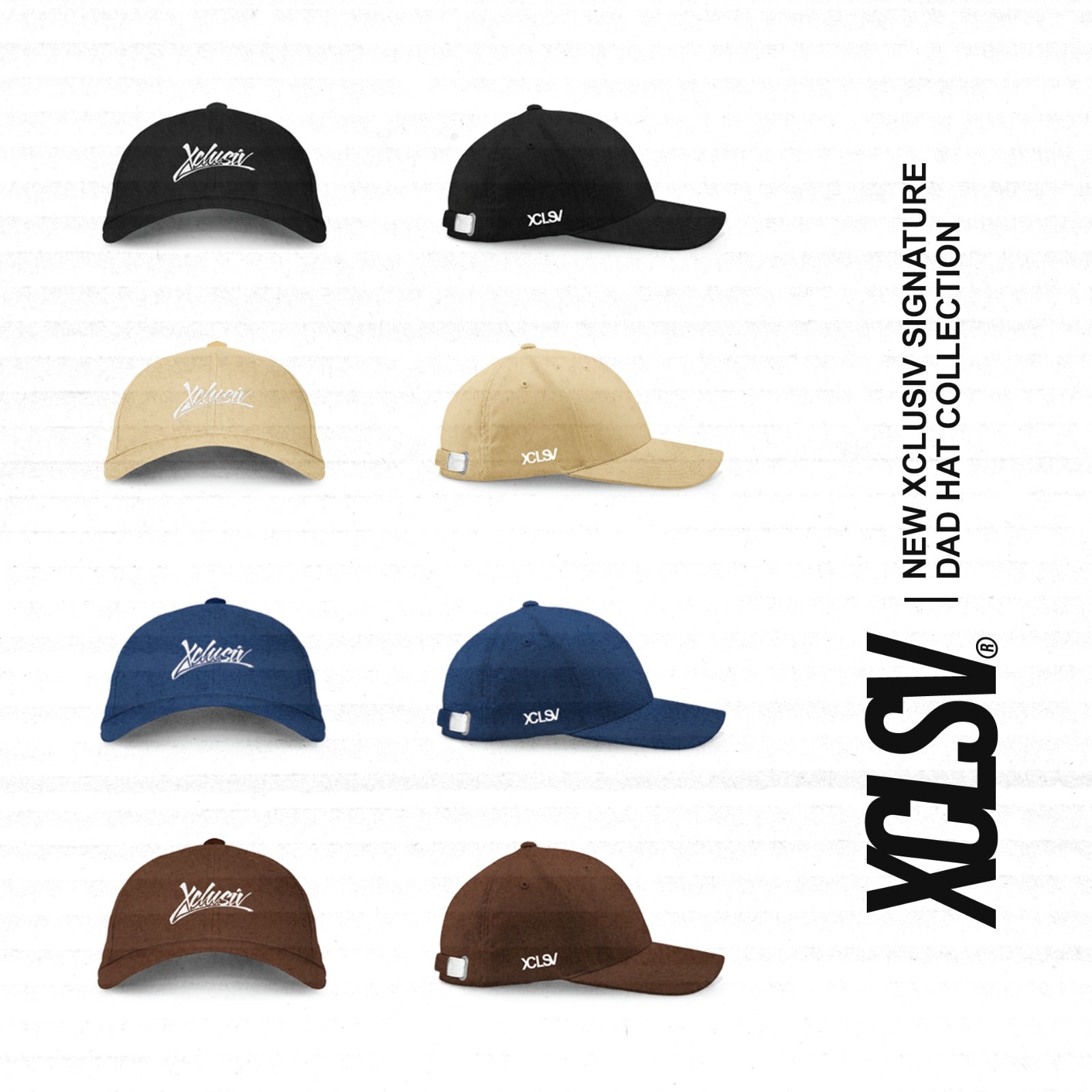 Gorra New Xclusiv Signature Dad Hat Bone - Xclusiv Clothing Company