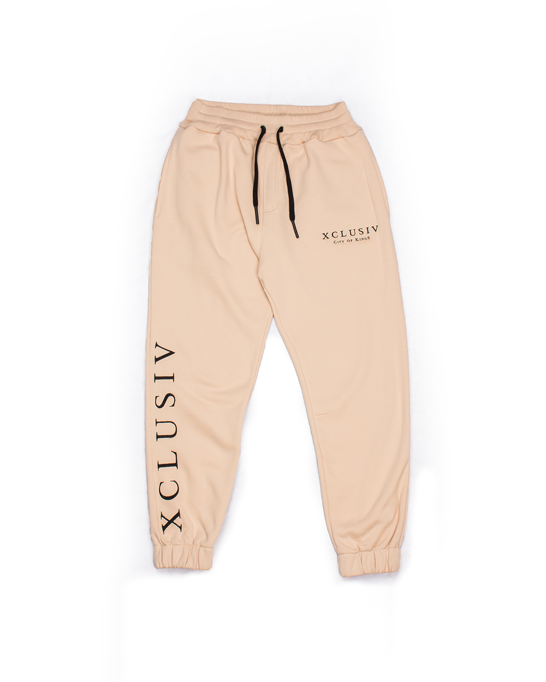 XCLUSIV CITY OF KINGS BEIGE SWEATPANT - Xclusiv Clothing Company