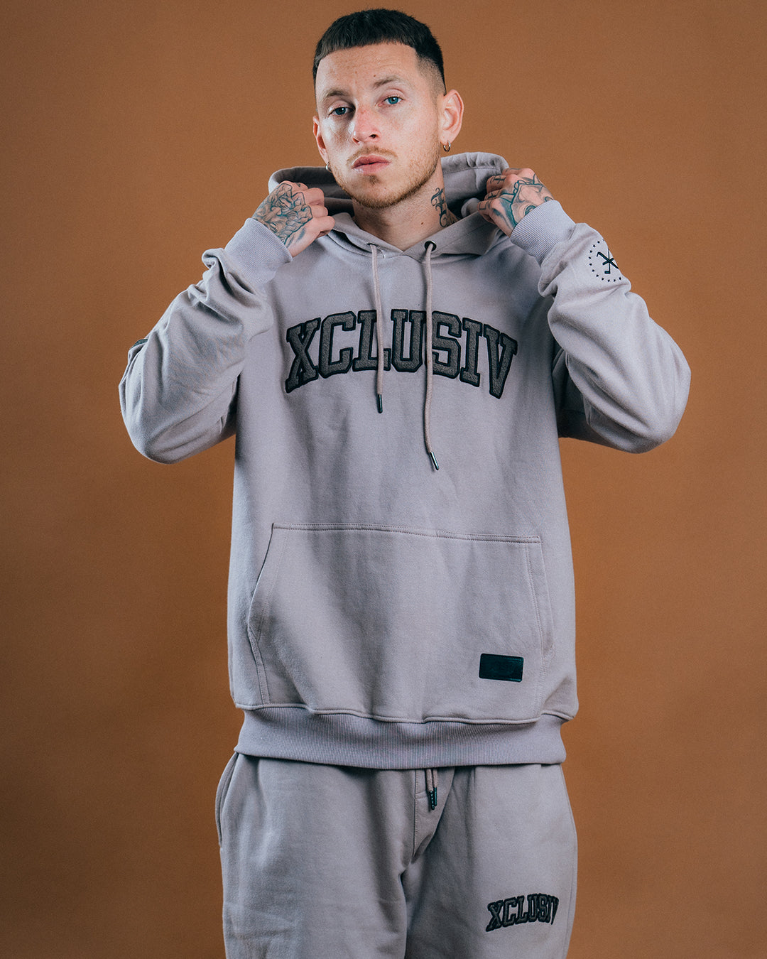 XCLUSIV CEMENT VARSITY SWEATSHIRT - Xclusiv Clothing Company