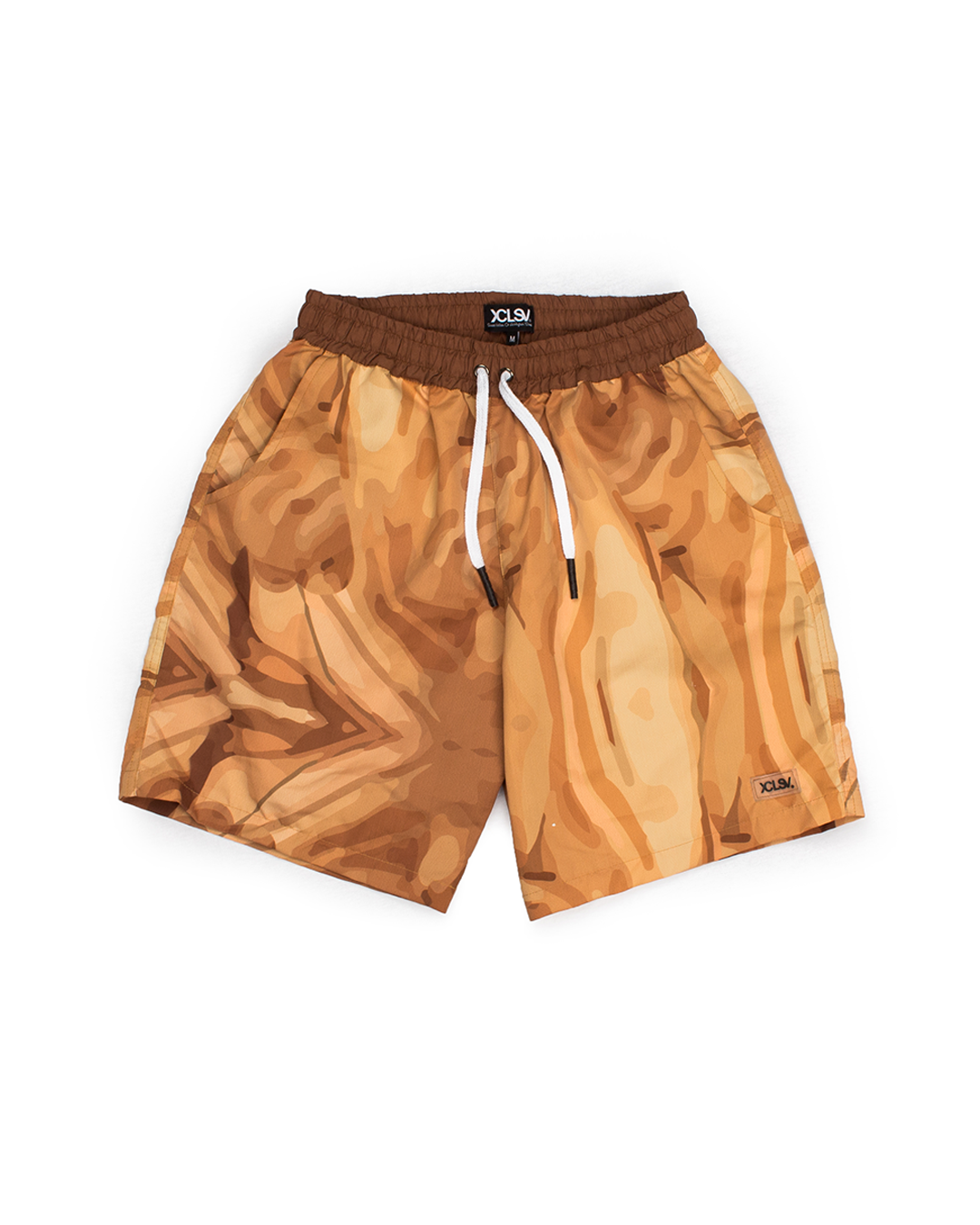 XCLUSIV BROWN SMOKE TRUNK SWIM SHORT - Xclusiv Clothing Company